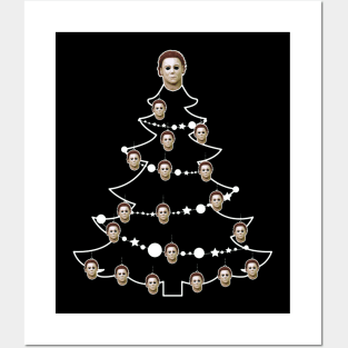 Halloween Mike Myers Christmas Tree Baubles Posters and Art